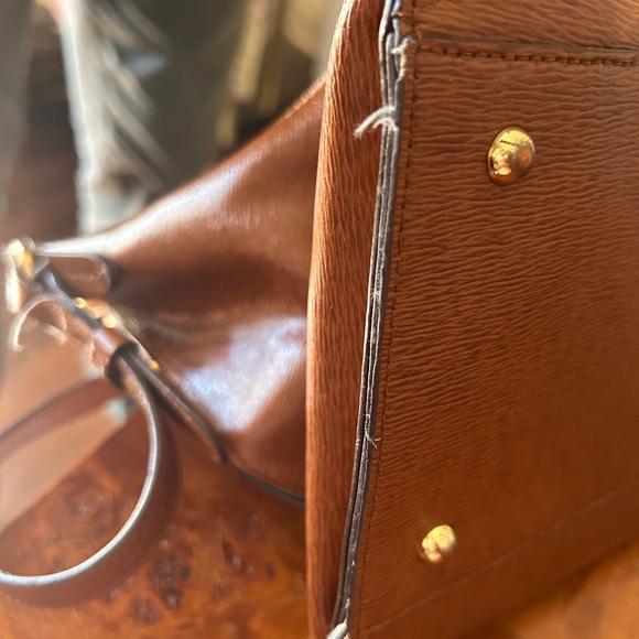 Lauren Ralph Lauren Large zipper Tote, caramel brown - Picture 4 of 16